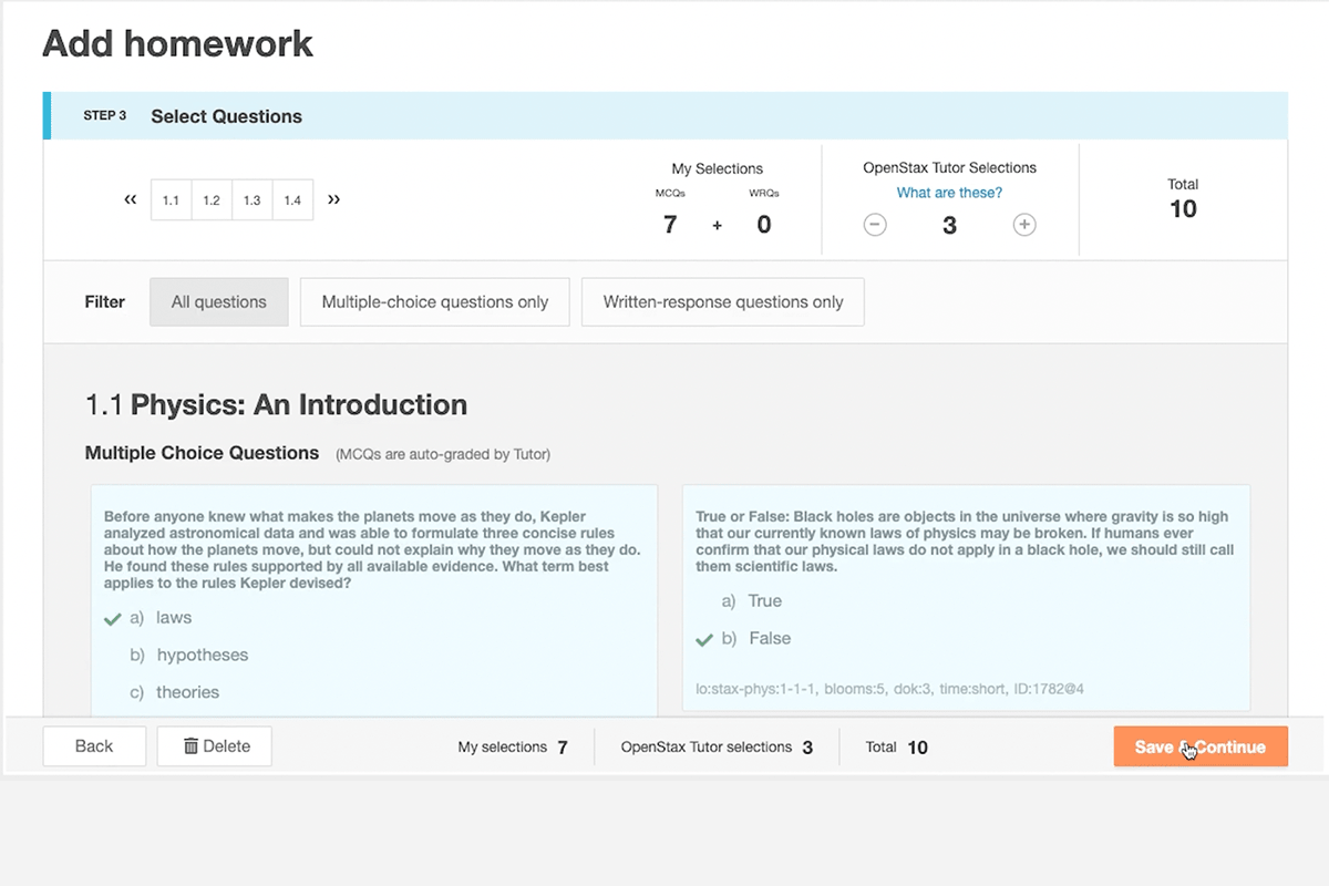 Openstax Tutor